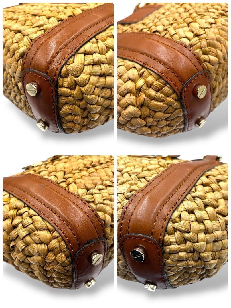 【美品】マイケルコース　カゴバッグ　チェーン　金具　ガンチーニ　手提げ　肩掛け