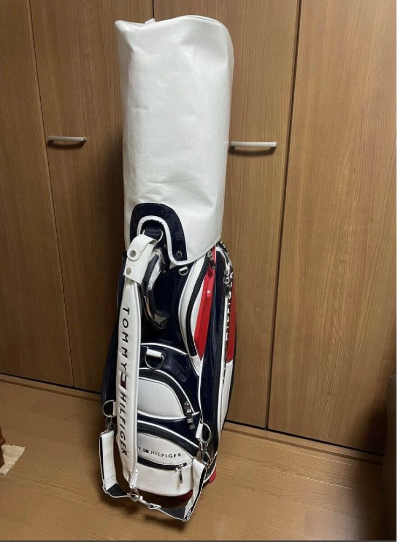 トミーヒルフィガー キャディバッグ +ヘッドカバーセット 中古品 送料無料