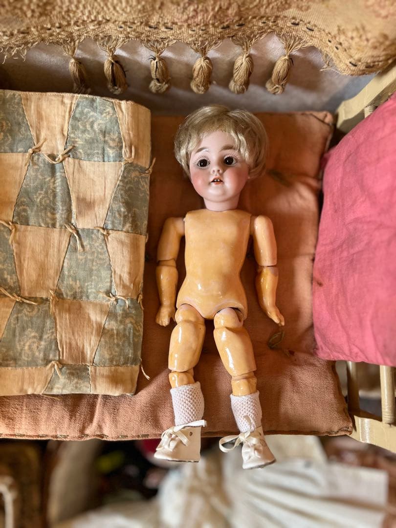 アンティークビスクドール ケストナー143この子のためのセット