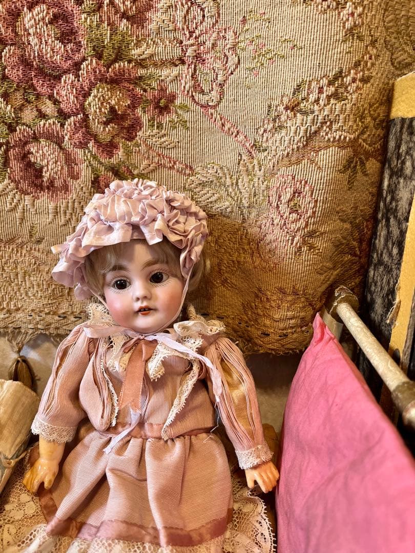 アンティークビスクドール ケストナー143この子のためのセット