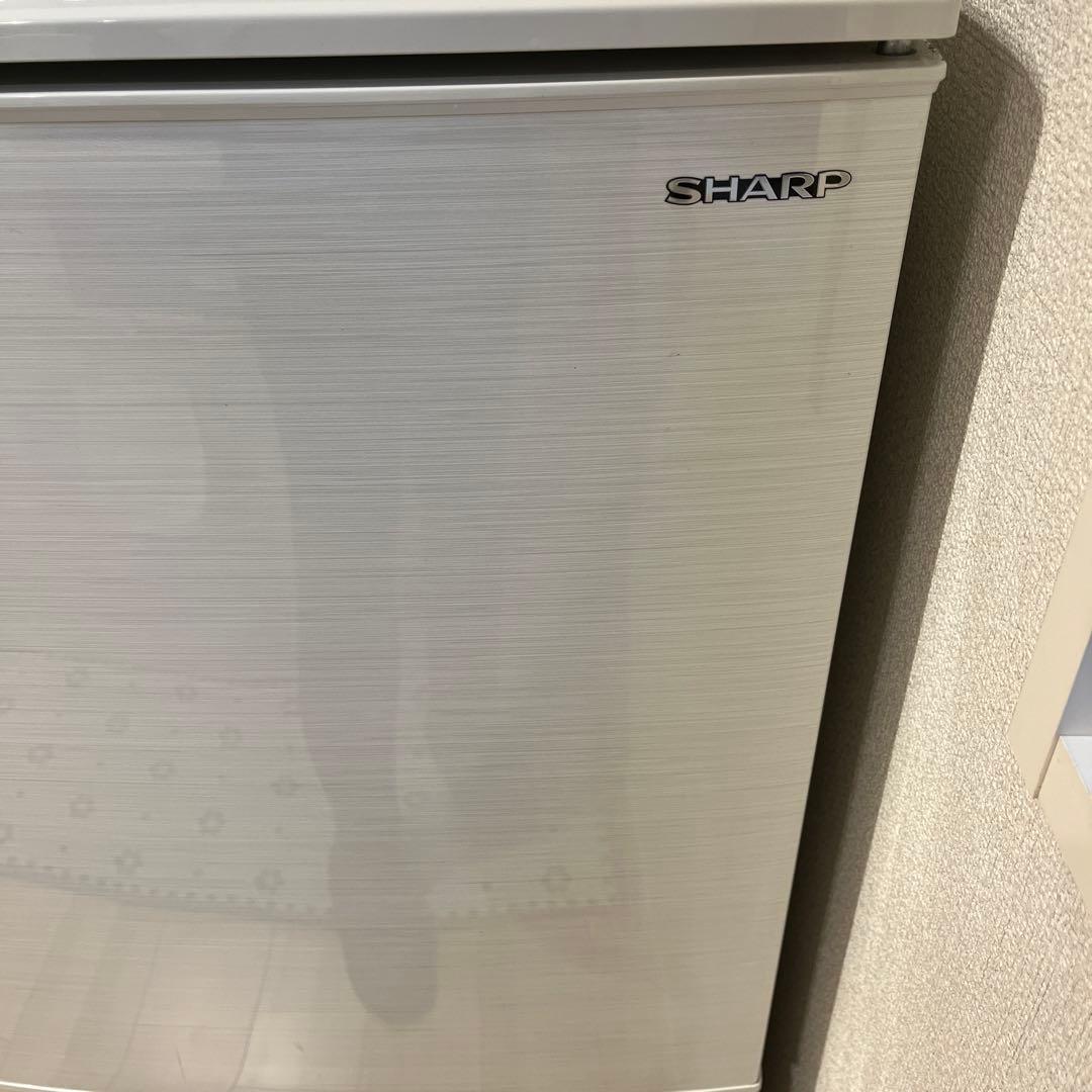 SHARP 2ドア冷蔵庫 ホワイト SJ-D14E-W