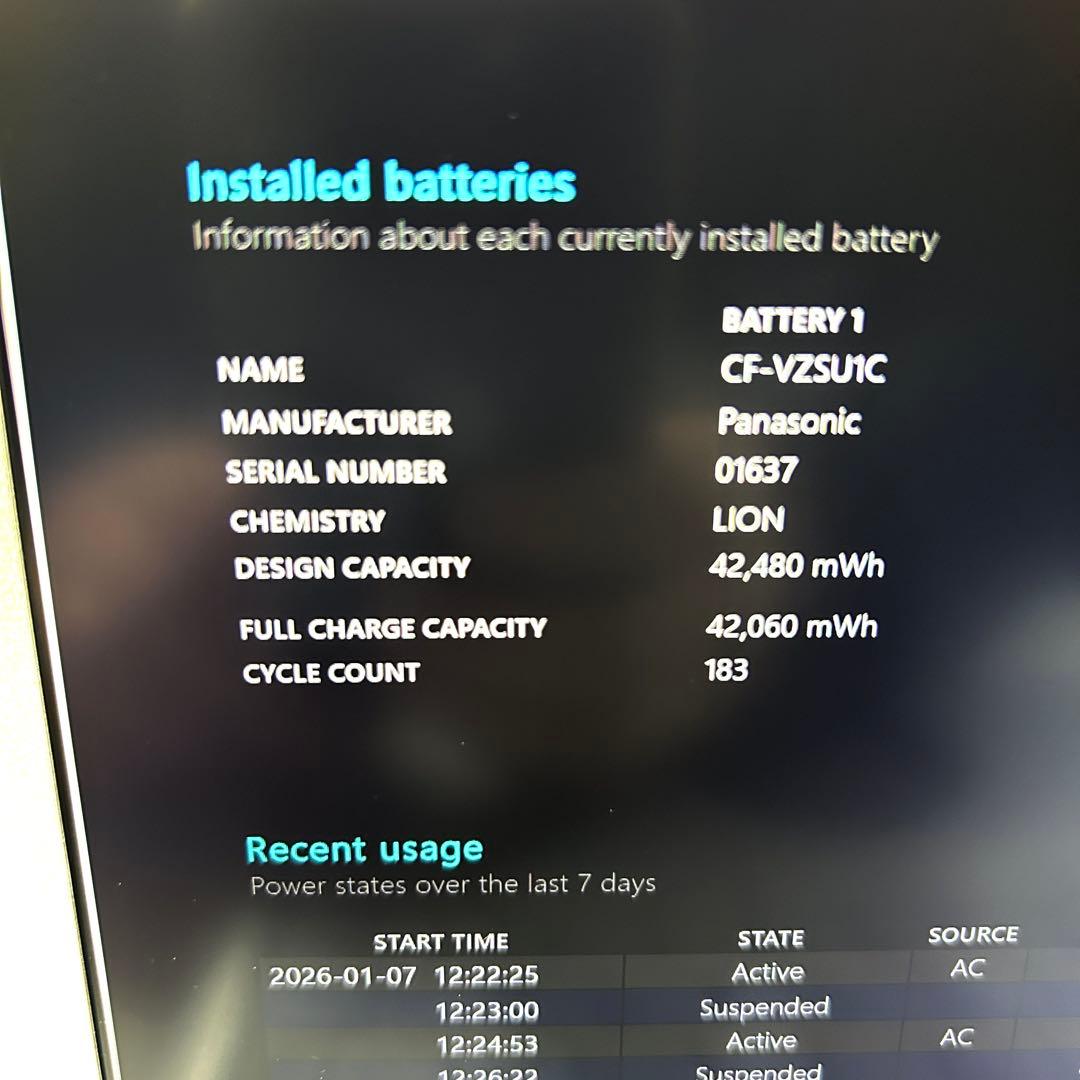 美品 Panasonic Lets note SV1 i5 512GB 16GB