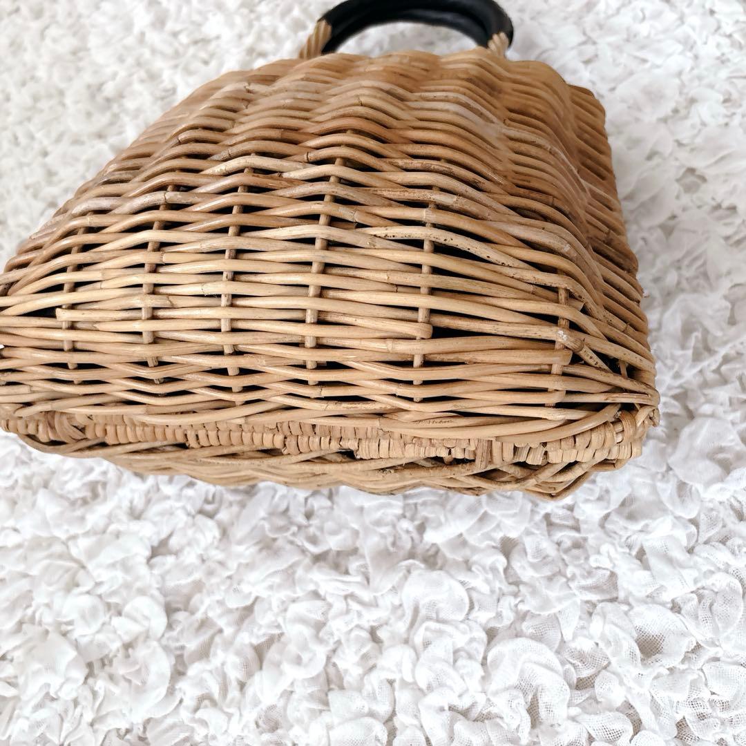 plein de bonnes choses シェルバッグ　アラログ　かごバッグ