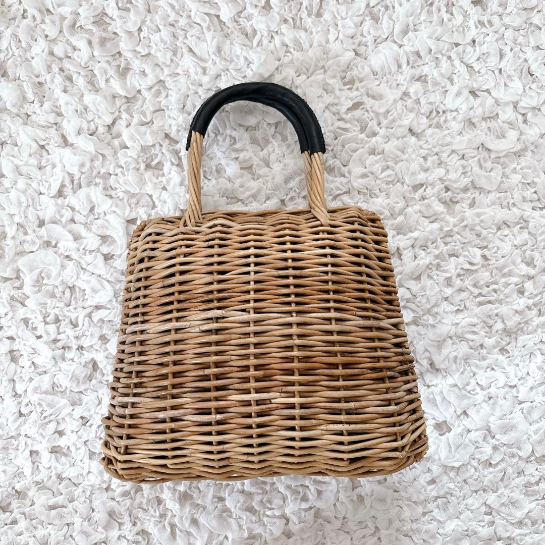 plein de bonnes choses シェルバッグ　アラログ　かごバッグ