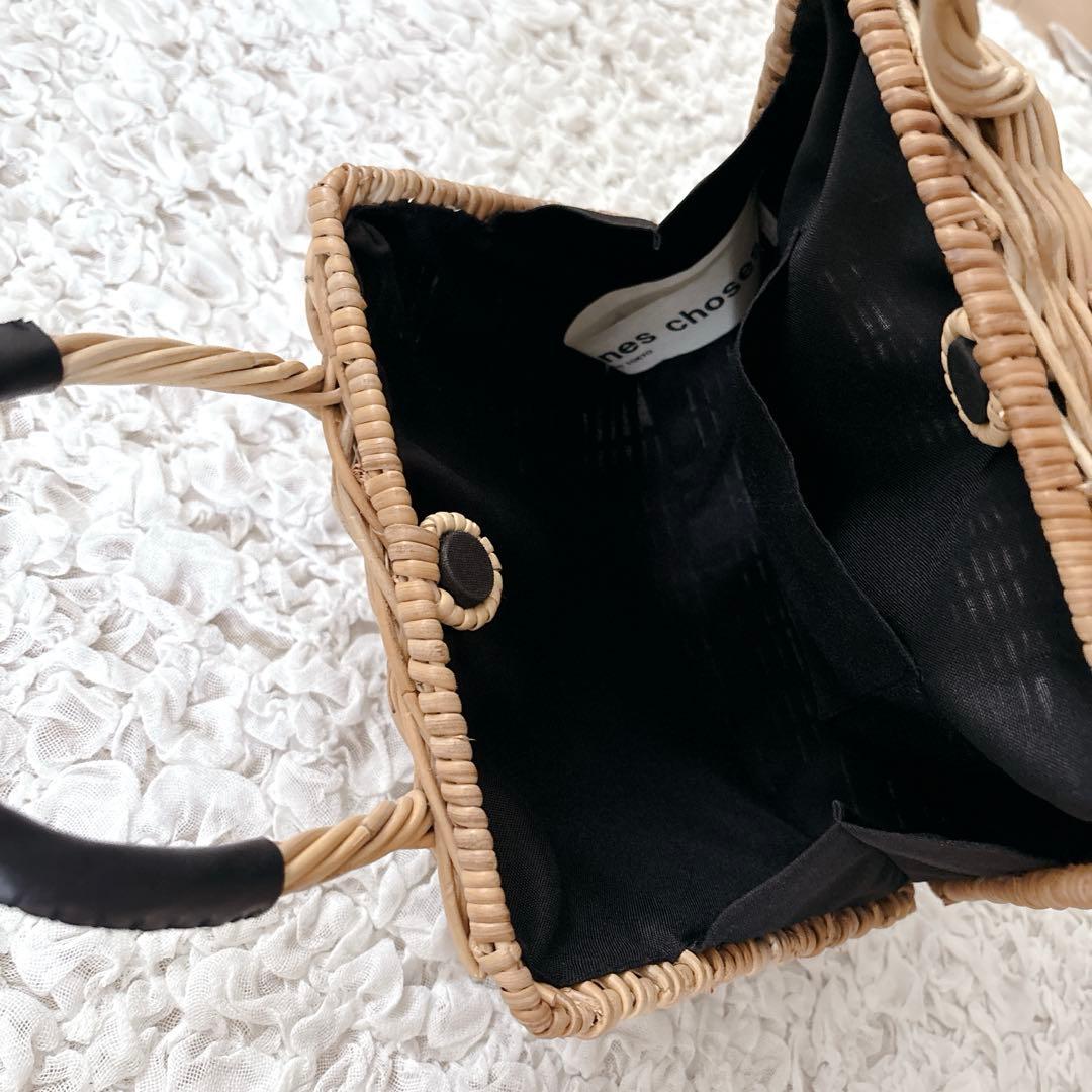 plein de bonnes choses シェルバッグ　アラログ　かごバッグ