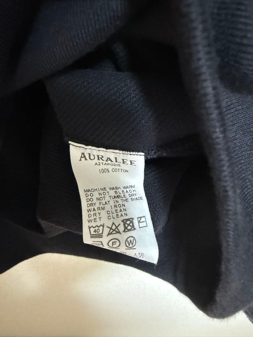 AURALEE 伊勢丹別注 ORGANIC COTTON SWEAT P/O