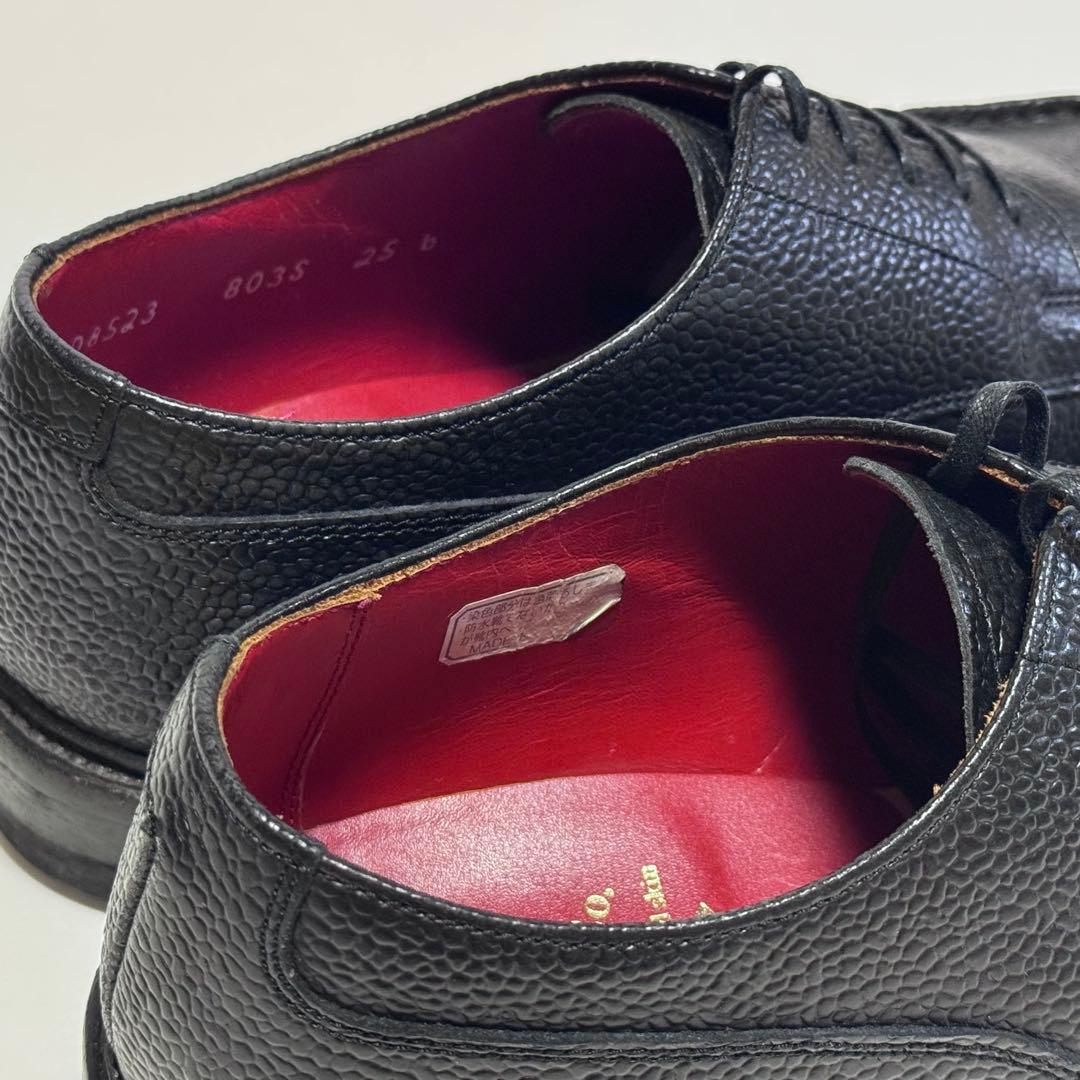 REGAL shoe&co. シボ革 Uチップ レザーシューズ 25cm