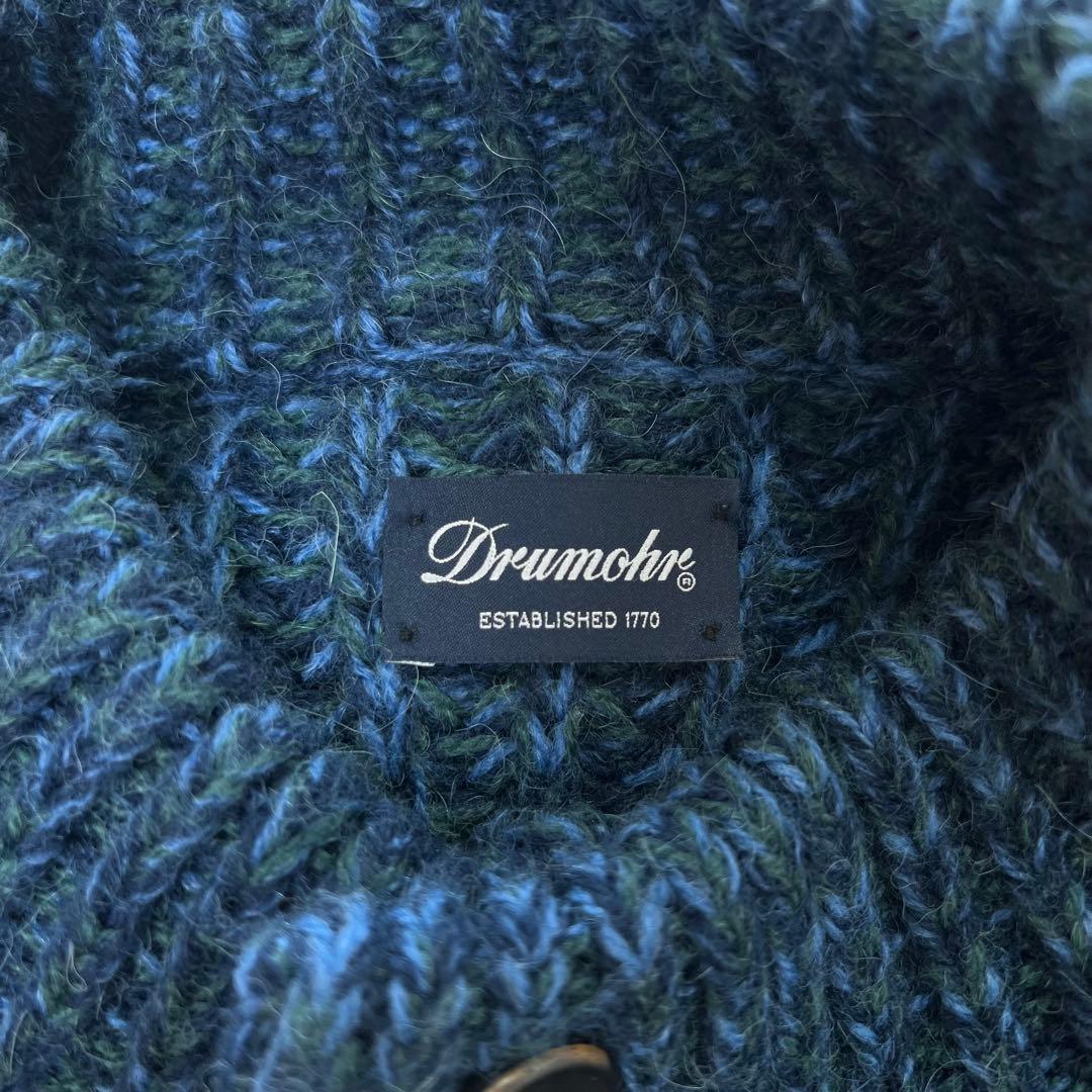 Drumohr ハイネック ローゲージ アルパカウール セーター カーディガン