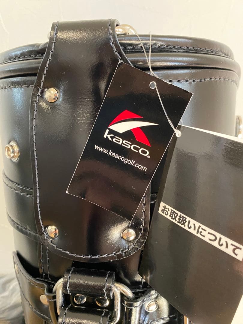 キャスコ　本革　キャディバック　KS-096 ブラック　8.5インチ