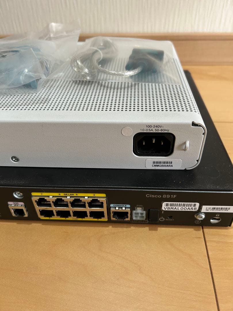 【CCNA、CCNP】静音セット 2台セットCisco 891FJ、2960