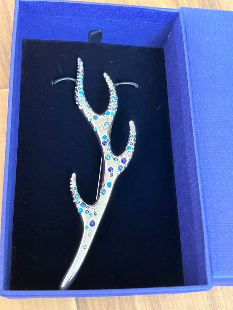 ★SWAROVSKI　スワロフスキー　ブローチ　雄鹿の角