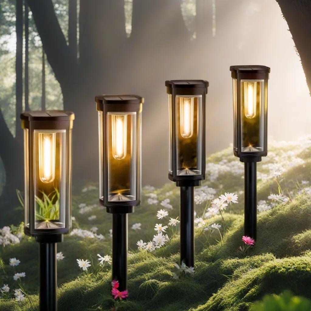 ソーラーライト8個セット 屋外ガーデンライト