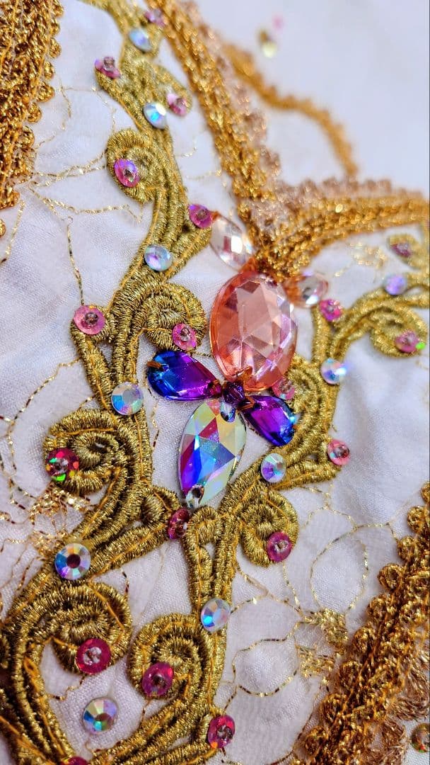 オーロラ姫・ライモンダ チャコット・バレエ衣裳・袖飾り付き・美品 Ｍサイズ