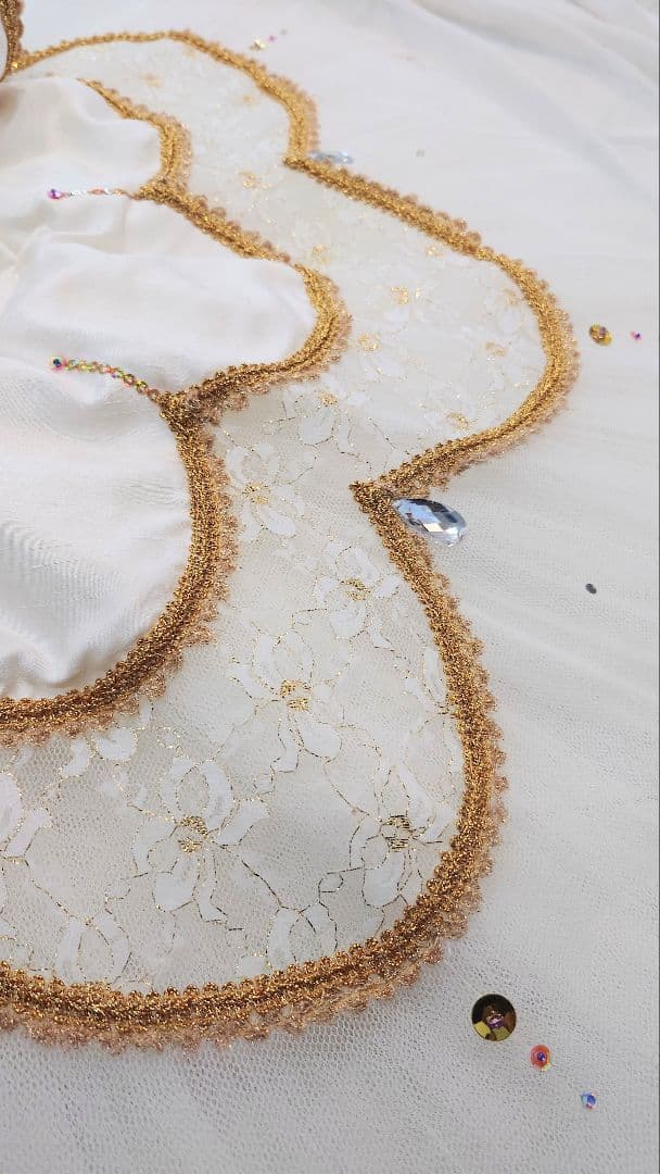 オーロラ姫・ライモンダ チャコット・バレエ衣裳・袖飾り付き・美品 Ｍサイズ