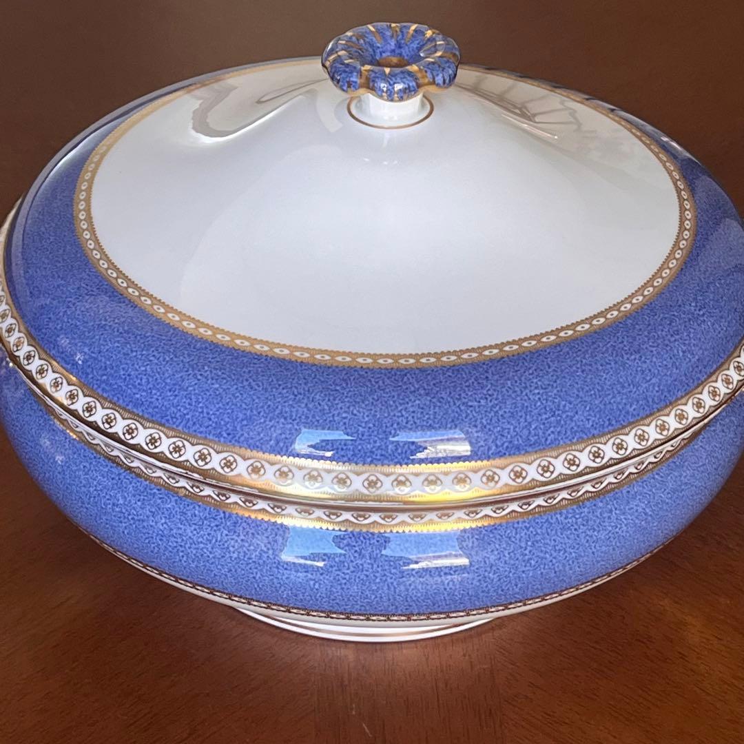 【希少品】ウェッジウッド★ユーランダーパウダーブルー★カバードベジタブル