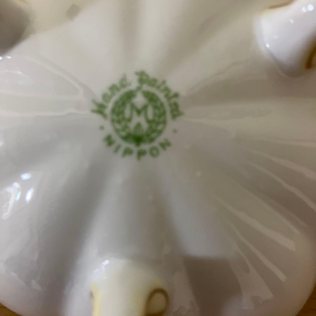 3. オールドノリタケ、M Nippon印　ボウル、ソーサー、スプーンのトリオ