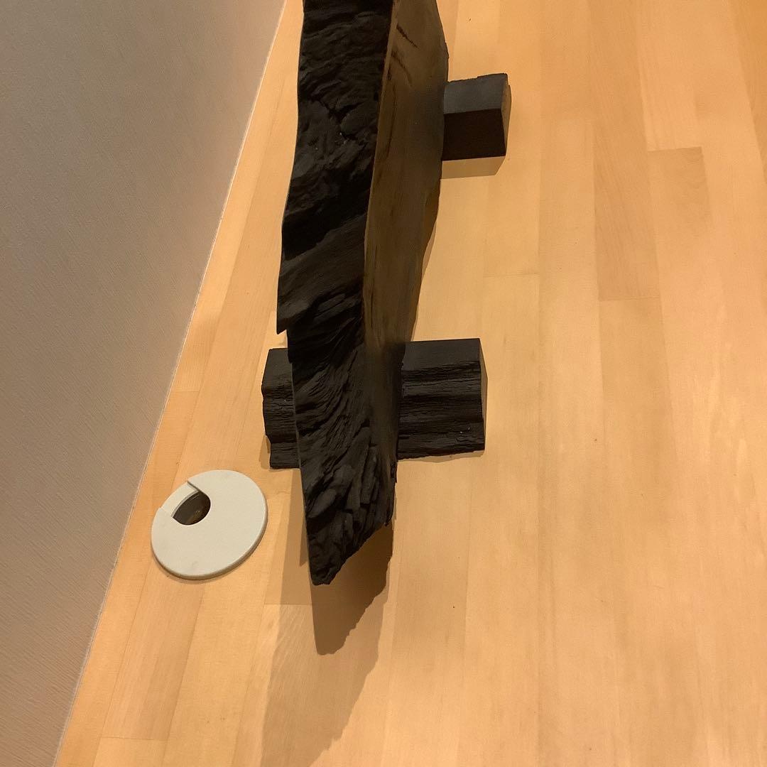 無垢材　ダークブラウン　木製置物