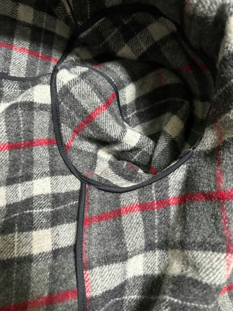 BURBERRY バーバリー ダッフルコート グレー ノバチェック ウール