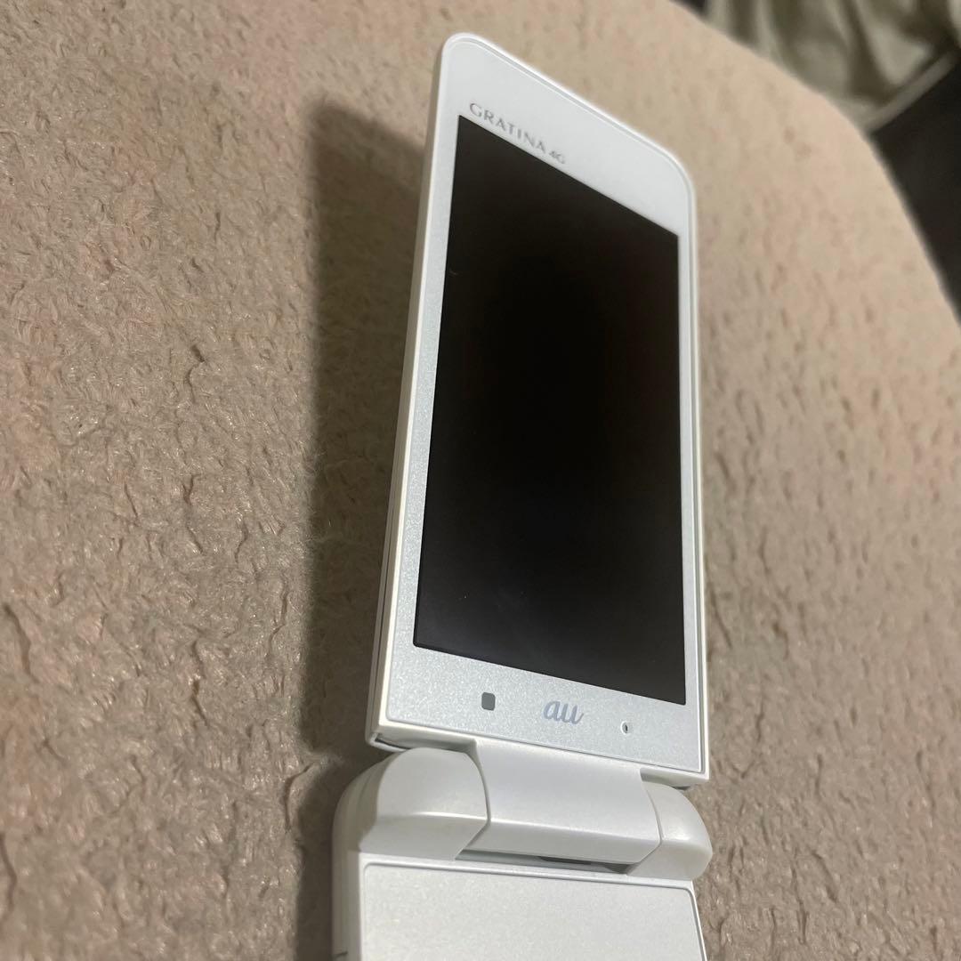 GRATINA 4G KYF31 白 ホワイト ガラケー SIMフリー 携帯電話