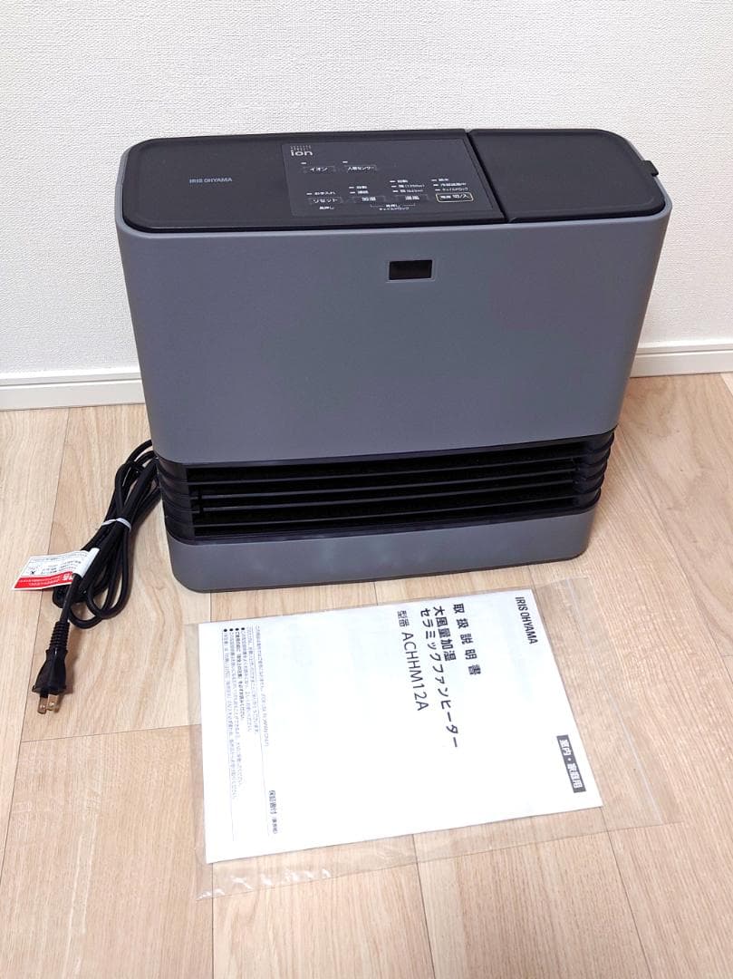 【ほぼ未使用・温風試運転のみ】アイリスオーヤマ 加湿 セラミックファンヒーター