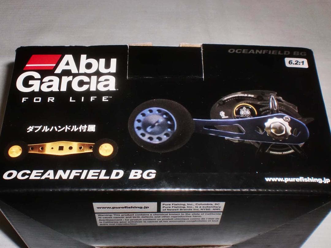 アブガルシア　オーシャンフィールドＢＧ【右巻き】　スペアハンドル付き　未使用新品