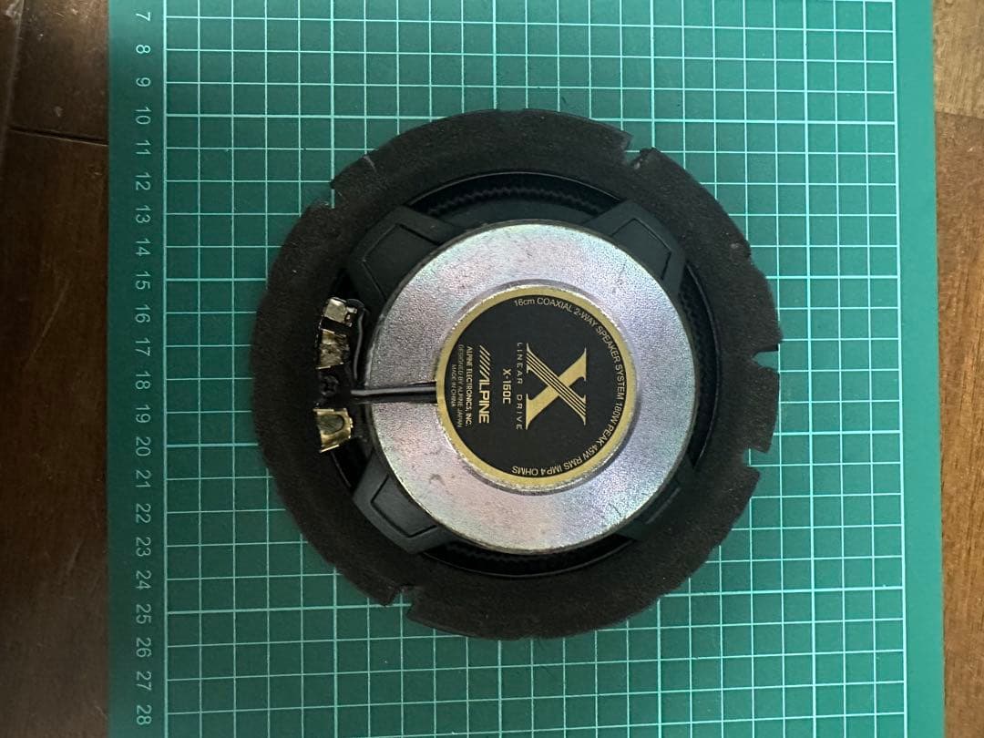 アルパイン コアキシャル2ウェイスピーカー X-160C ネットワーク付き