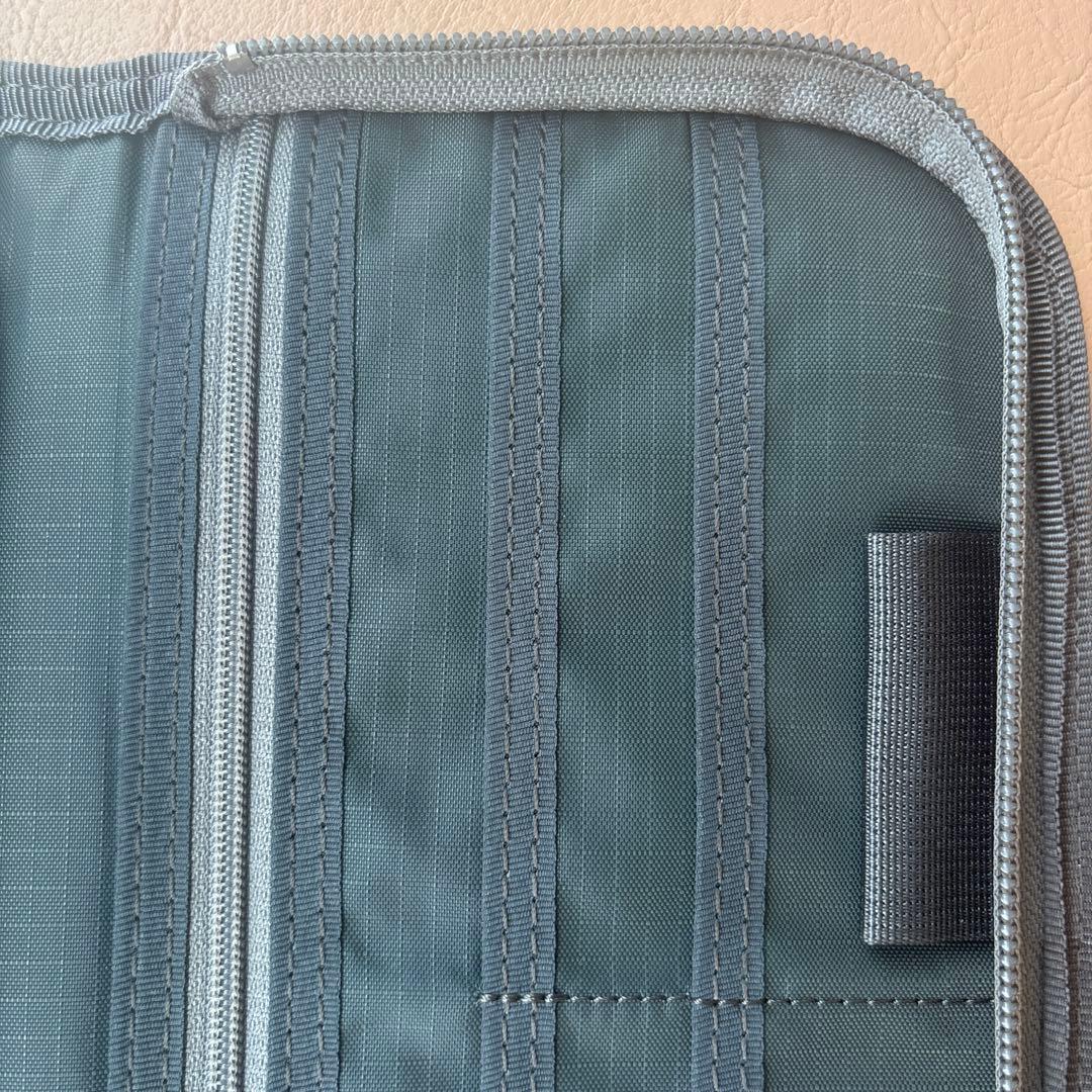 PORTER カーキ　ネイビー パスポートケース　ポーター