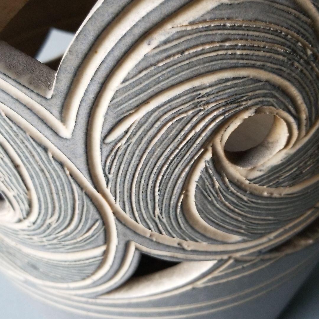 信楽焼傘立て  口つき青透かし 高さ４６cm