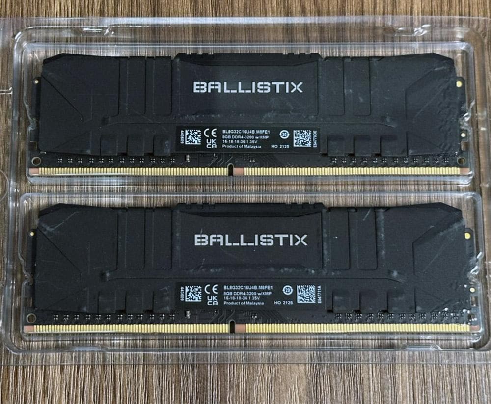 保証有 Crucial BALLISTIX DDR4 3200MHz 16GB
