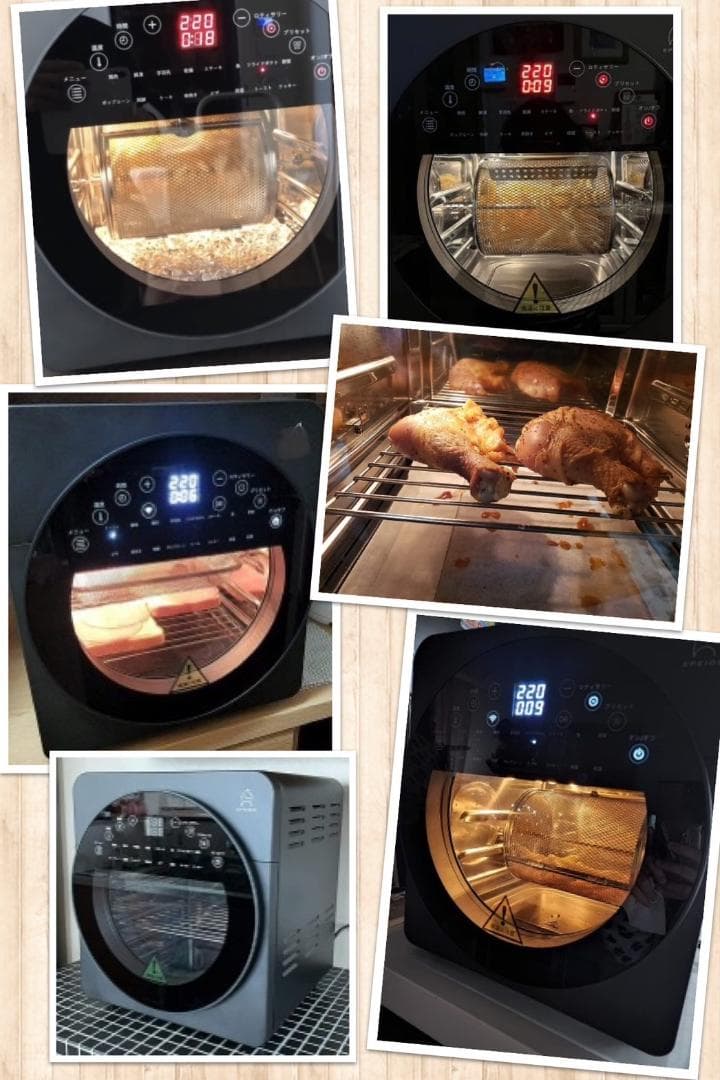 1台6役❣電子レンジやトースター要らず♪❤1400W☆14Lノンフライオーブン