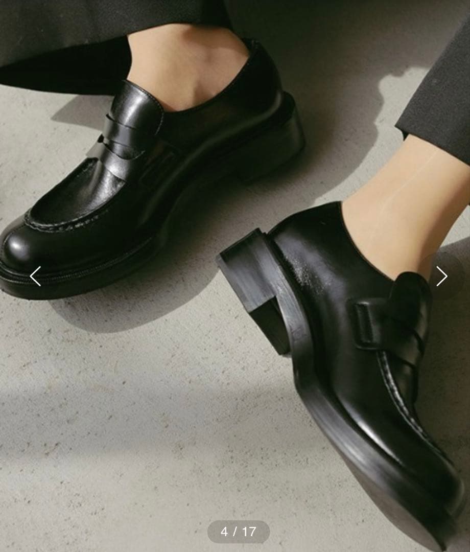 【ぽんた】ETRE TOKYO ボリュームソールローファー37