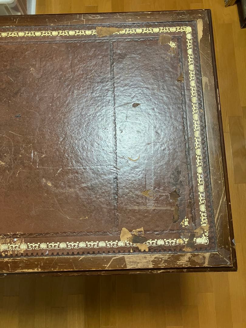 イギリス　アンティーク　机　ディスク　直接受け取りのみ