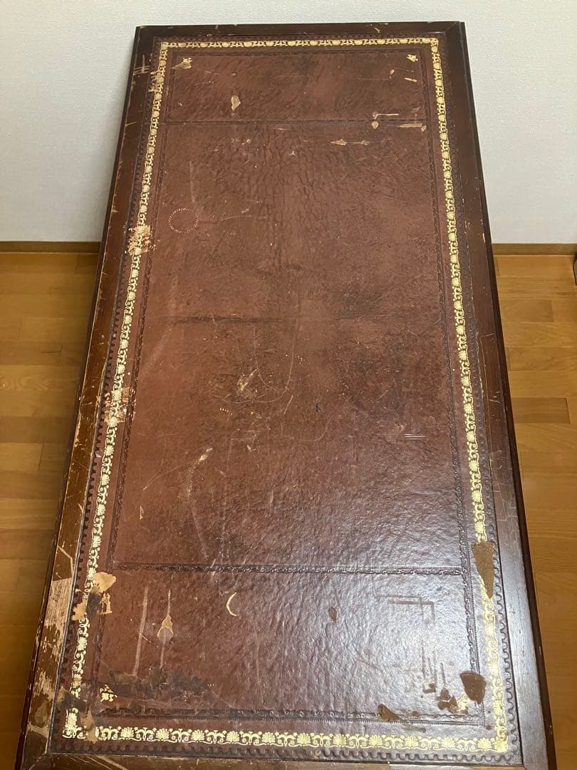 イギリス　アンティーク　机　ディスク　直接受け取りのみ