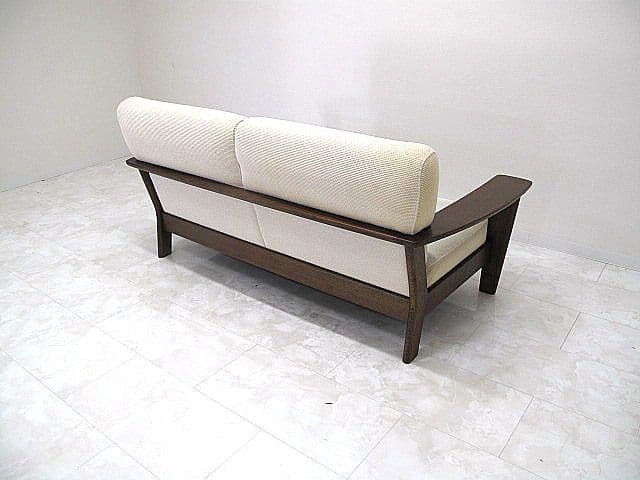 柏木工 「ソフィ」 オーク無垢材2人掛けソファ W168cm 　2Pソファ