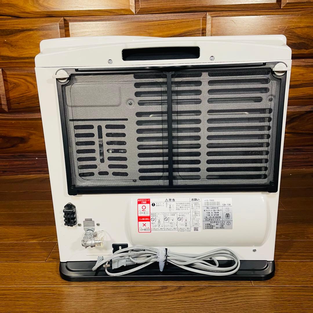 超美品 リンナイ　ガスファンヒーター　RC-U4001E 都市ガス Rinnai