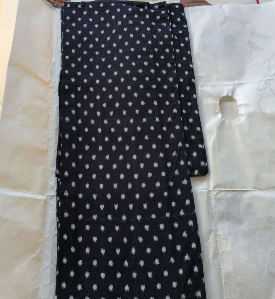 久留米絣　木綿着物　梅屋