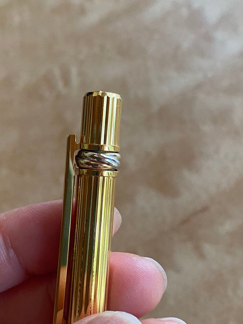 Cartier カルティエ トリニティ ツイスト式ボールペン インク黒ゴールド