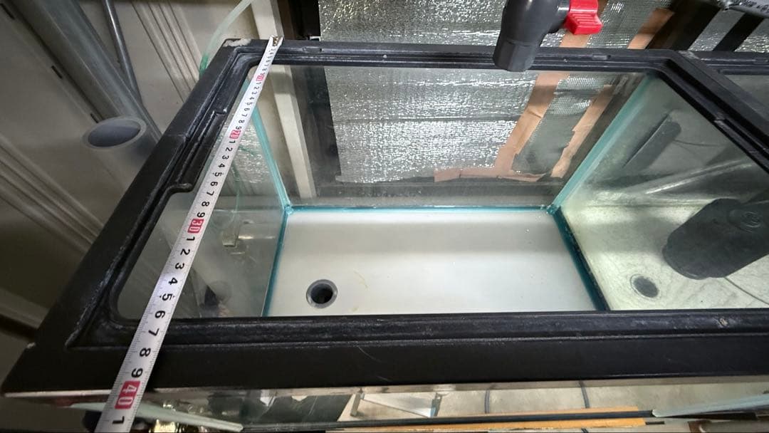 【超希少】業者用 特注大型60×40×36水槽 86L 排水バルブ付き ②