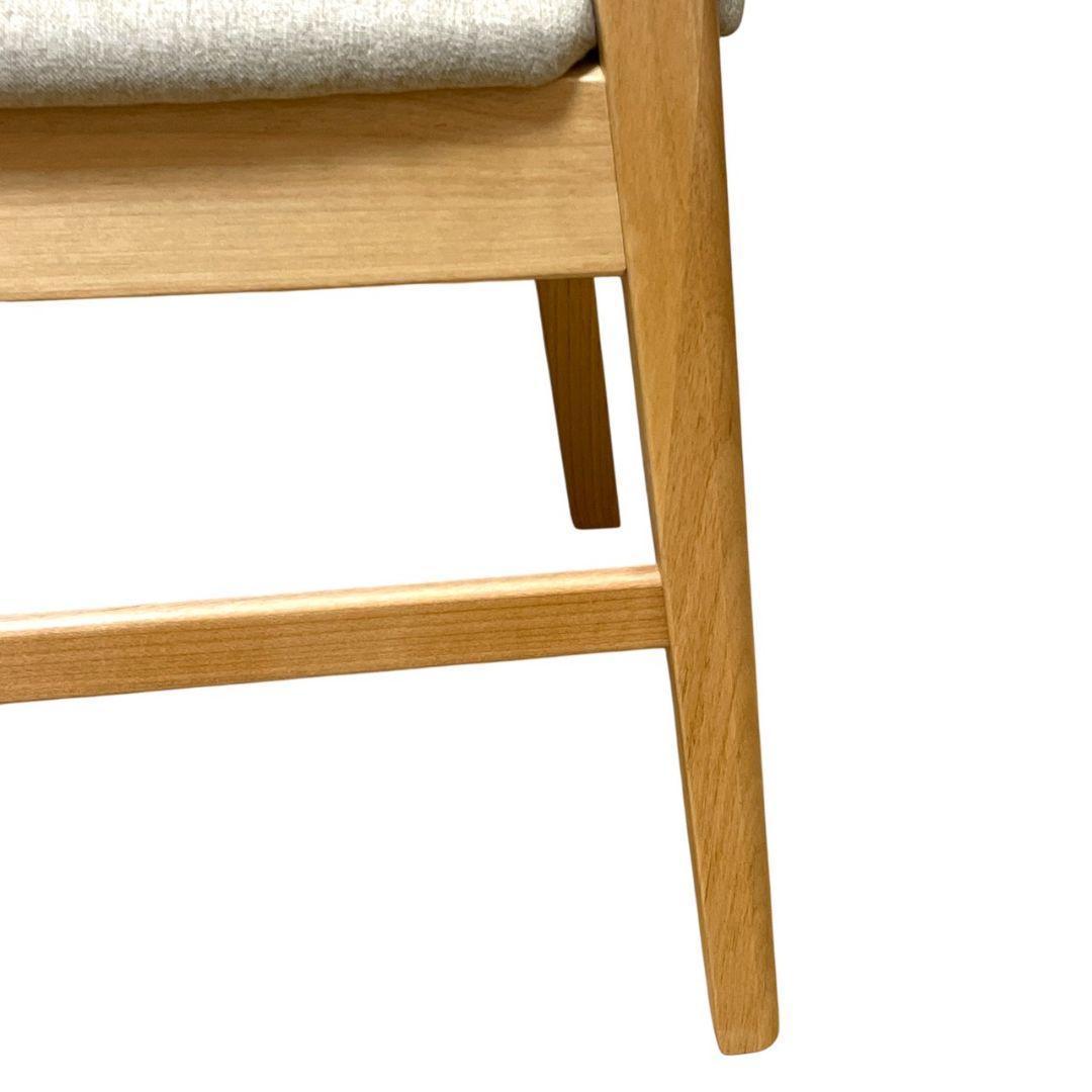 【美品】一生紀 リビングチェア B 木製 ナチュラル