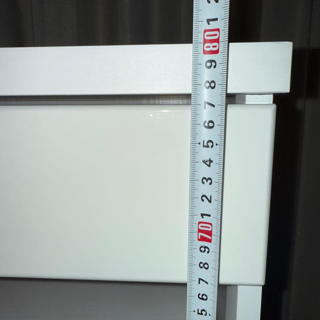 ホワイト収納キャビネット 約90cm