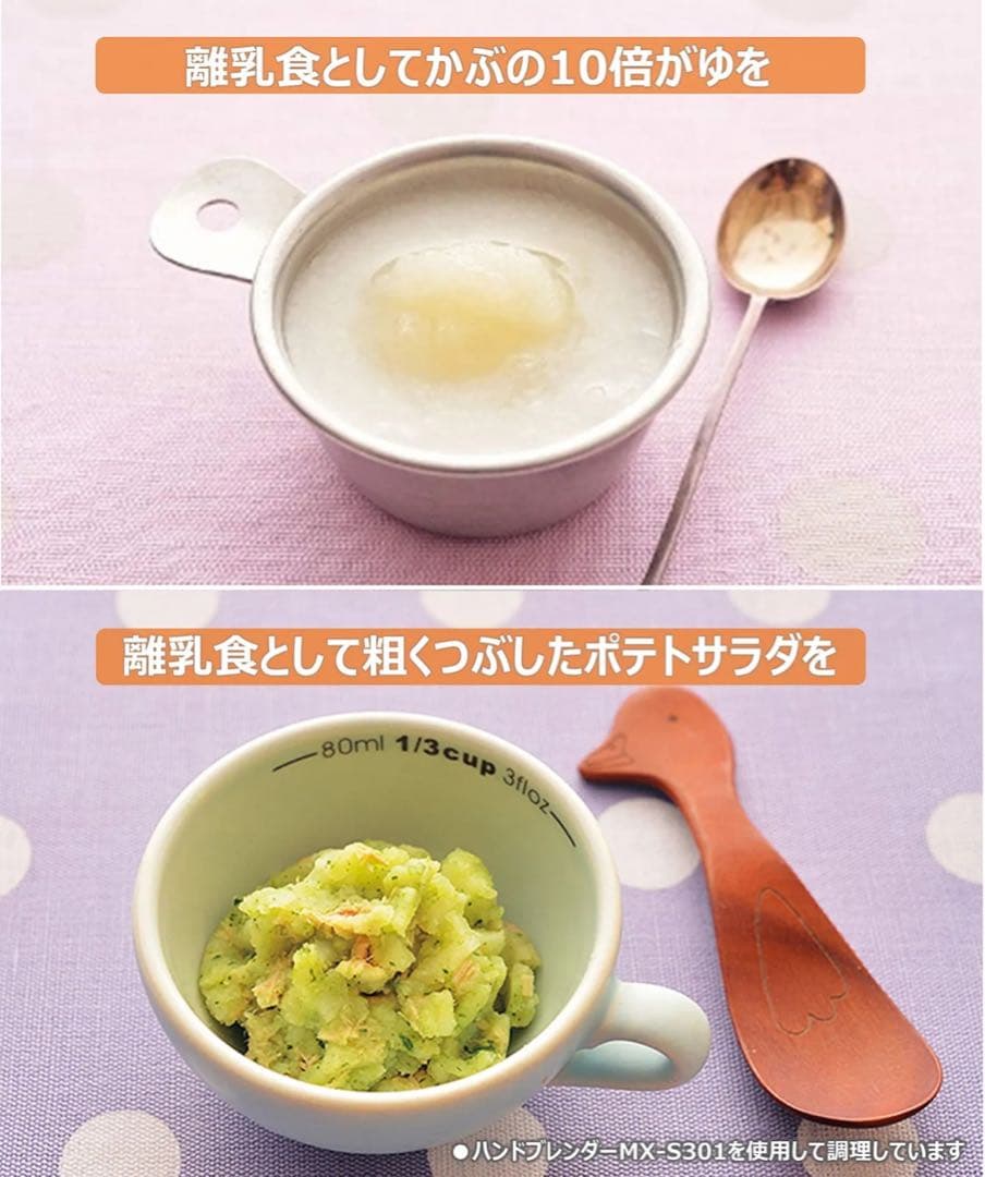 Panasonicハンドブレンダー 4枚刃 1台4役ブラック MX-S301-K