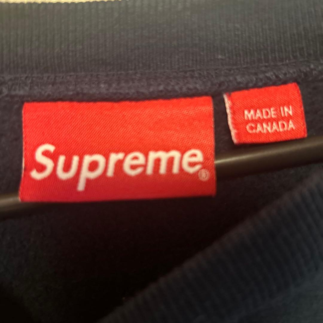 Supreme ネイビー スウェット トレーナー　Ｓ