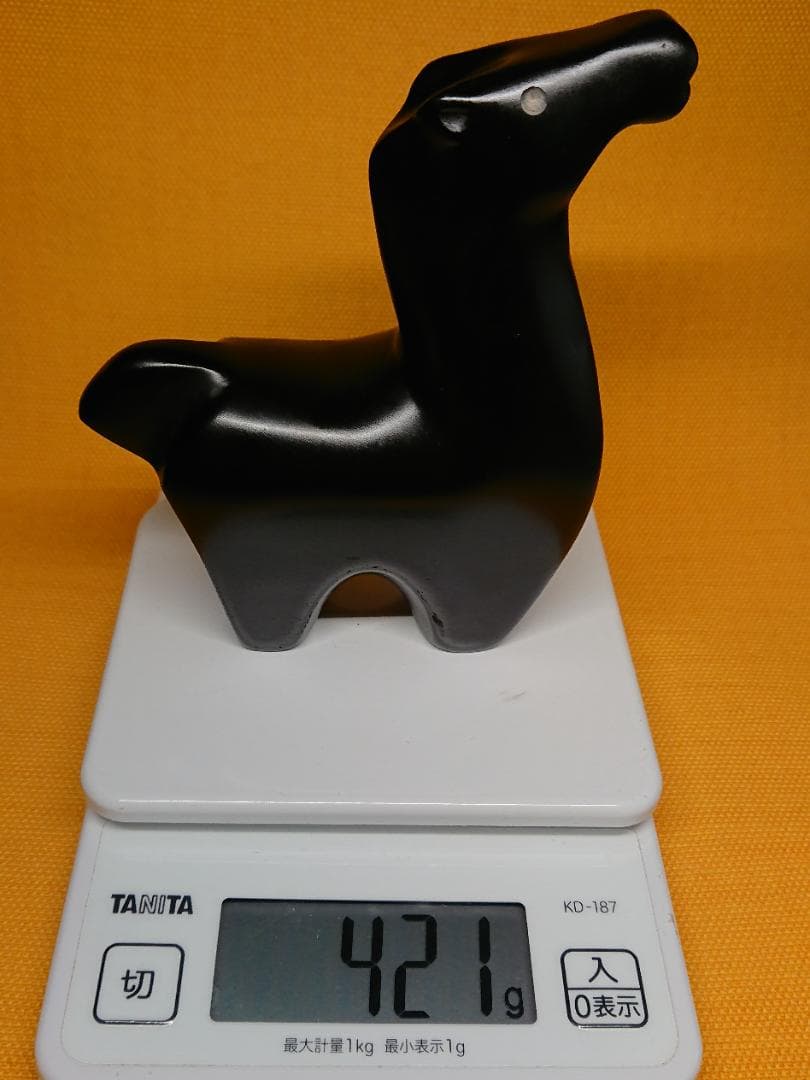 ウマ　馬　石製　オブジェ　置物　インテリア　工芸品　美術品　A1702