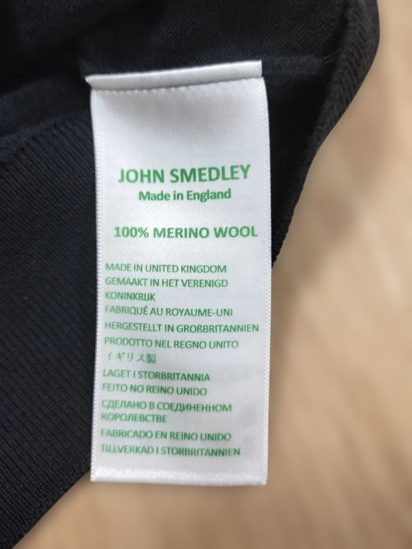 JOHN SMEDLEY ジョンスメドレー　ブラック セーター　サイズL