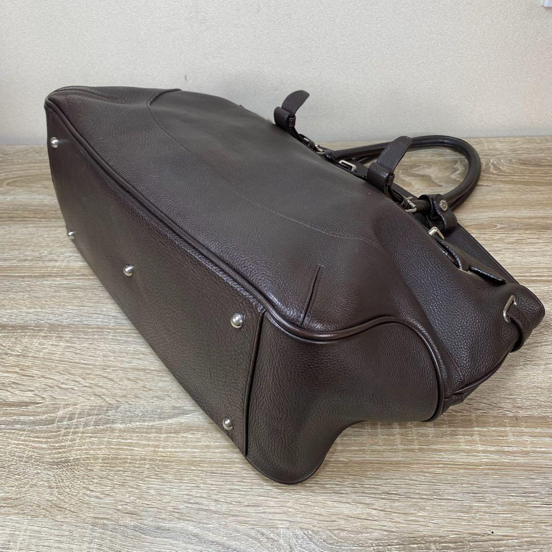 ペッレモルビダ メイデン ボヤージュ ブリーフケース ボストンバッグ　ブラウン