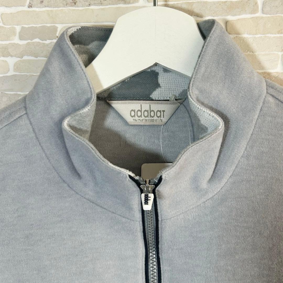 【adabat新品】防寒 あったか❗️バイカラー ジップアップシャツ LLサイズ