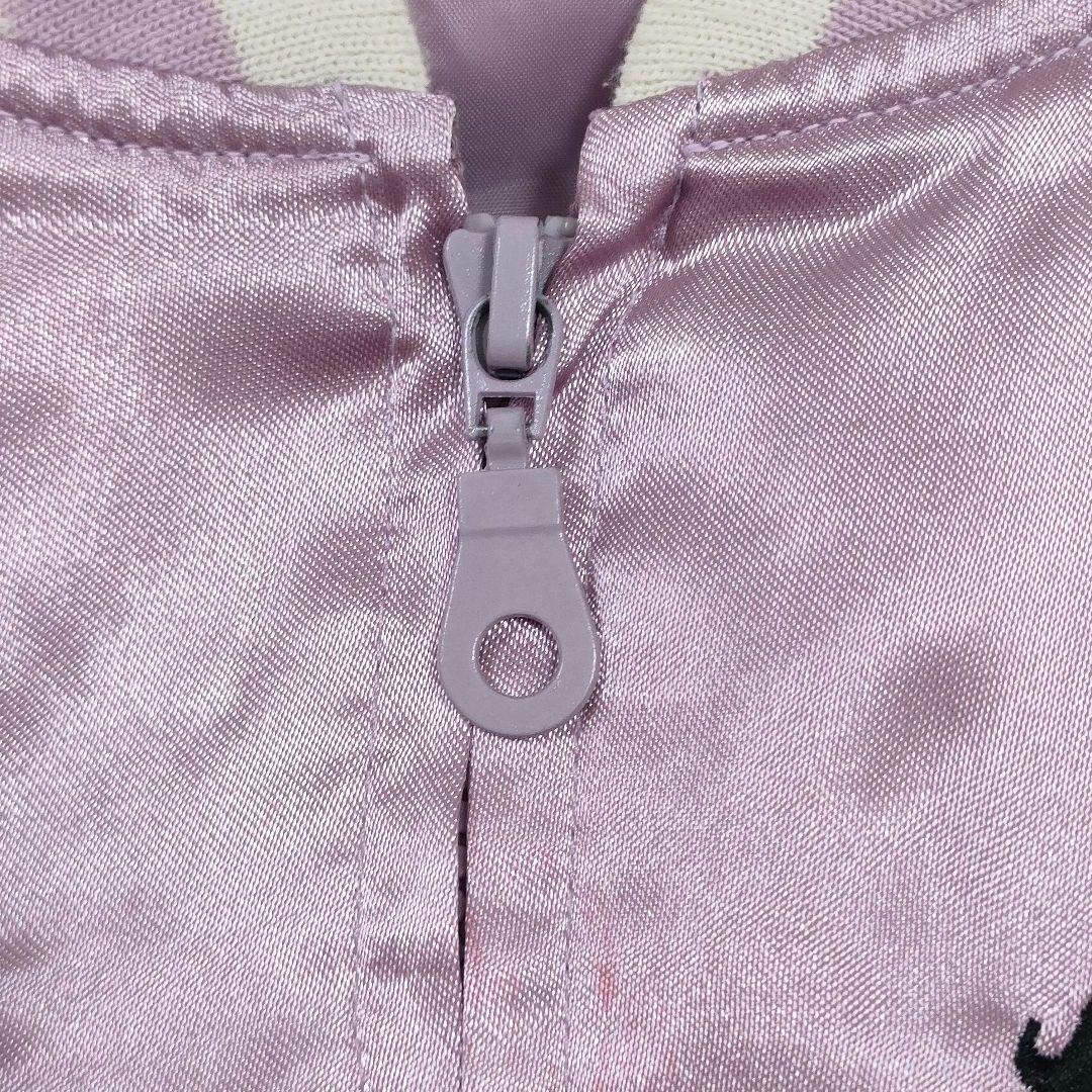 希少 ベティーブープ 刺繍 M スカジャン 別珍 ピンク バイク ベティちゃん