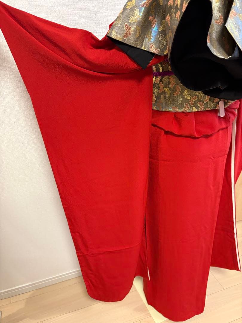 saki様 振袖のみ　赤 刺繍 sMH2511051