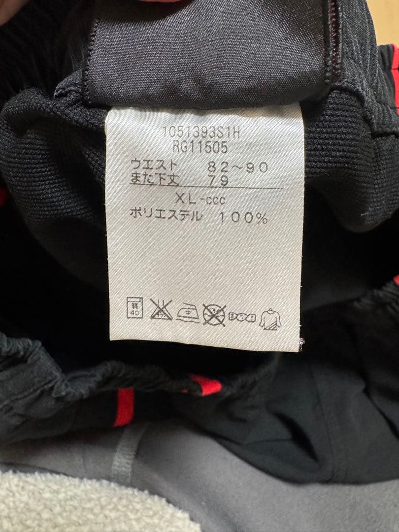 canterbury ウォームアップウェア セット 黒赤