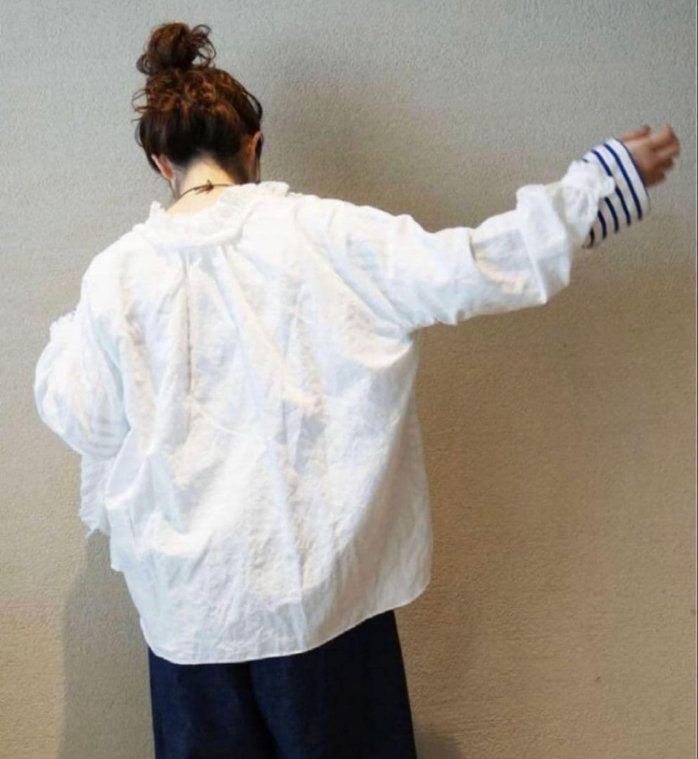 ・journal standard luxe CLシャンブレー フリルブラウス